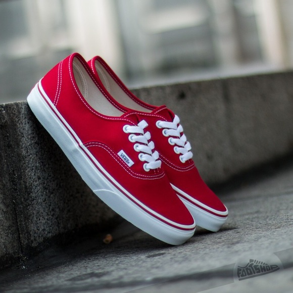 vans red sneakers